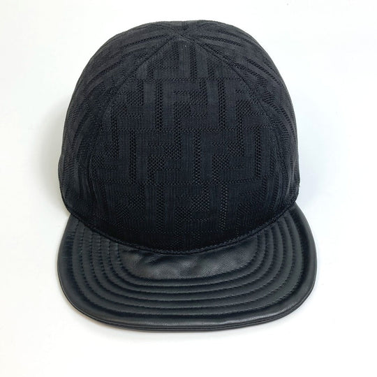 FENDI cap FZQ770 polyamide black Zucca