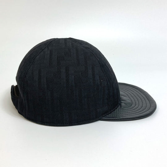 FENDI cap FZQ770 polyamide black Zucca