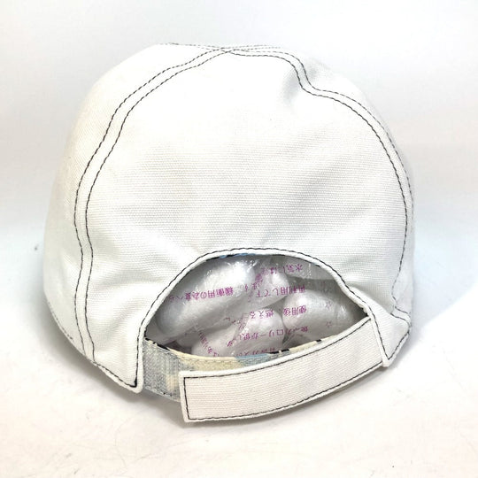 FENDI cap FXQ770 Cotton, Leather White x black hat Joshua Vides 58
