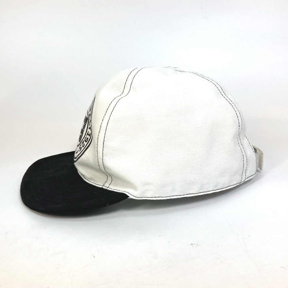 FENDI cap FXQ770 Cotton, Leather White x black hat Joshua Vides 58