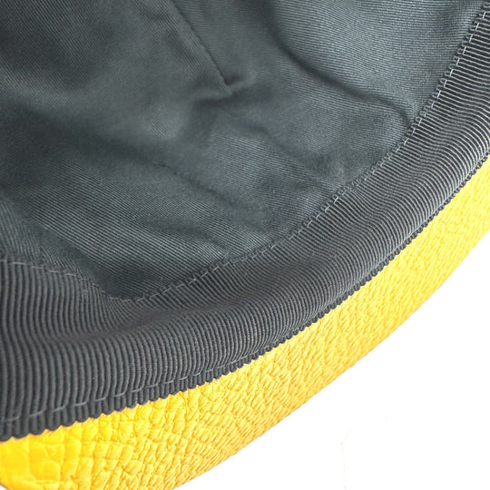 FENDI cap FXQ768 leather yellow logo 58