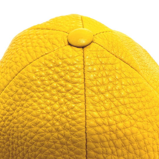 FENDI cap FXQ768 leather yellow logo 58