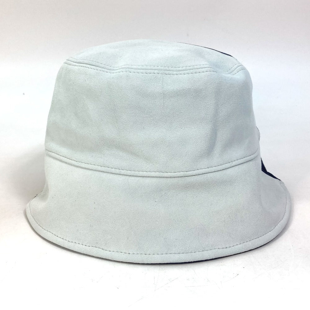 FENDI hat FXQ801 Goatskin blue logo bicolor 60