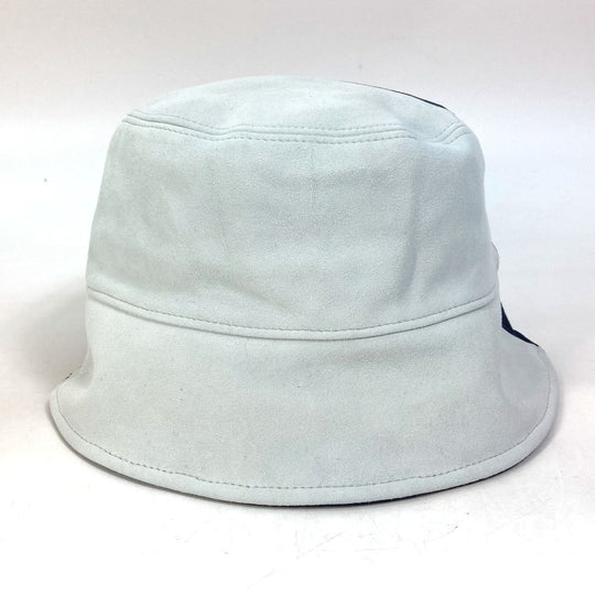 FENDI hat FXQ801 Goatskin blue logo bicolor 60