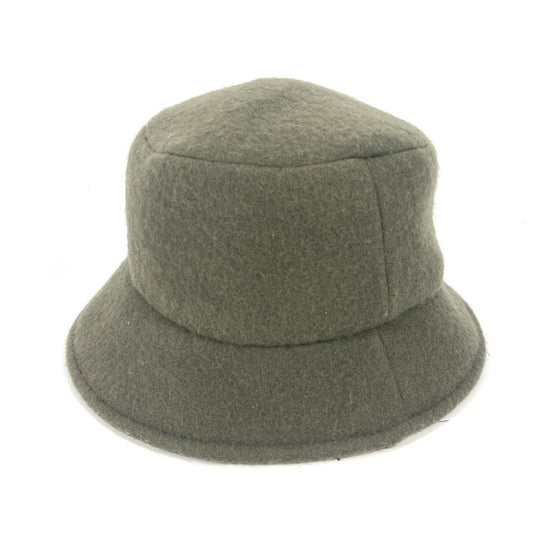 FENDI hat FXQ901 wool khaki Inner Zucca Women M Used Authentic