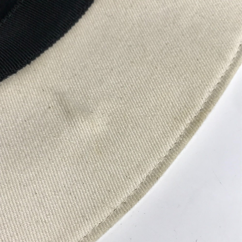 FENDI hat FXQ801 cotton beige logo Women Used Authentic