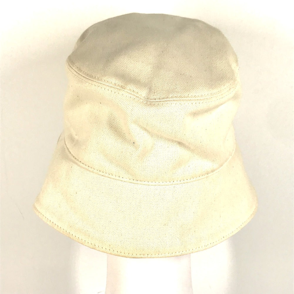 FENDI hat FXQ801 cotton beige logo Women Used Authentic