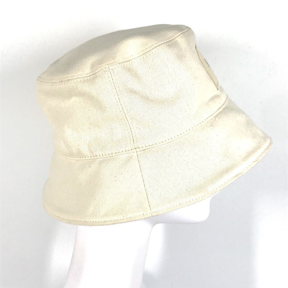FENDI hat FXQ801 cotton beige logo Women Used Authentic