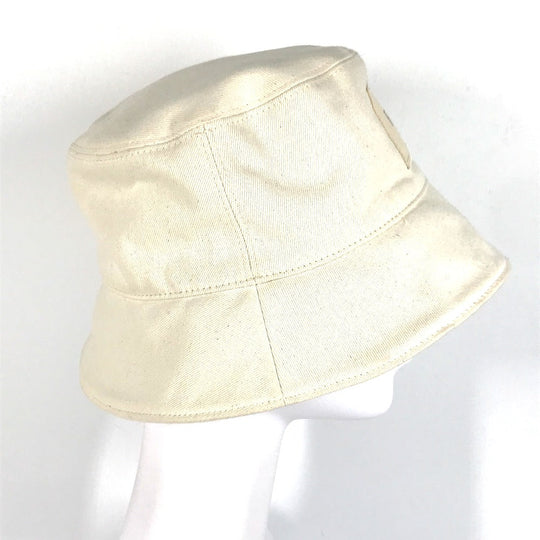FENDI hat FXQ801 cotton beige logo Women Used Authentic