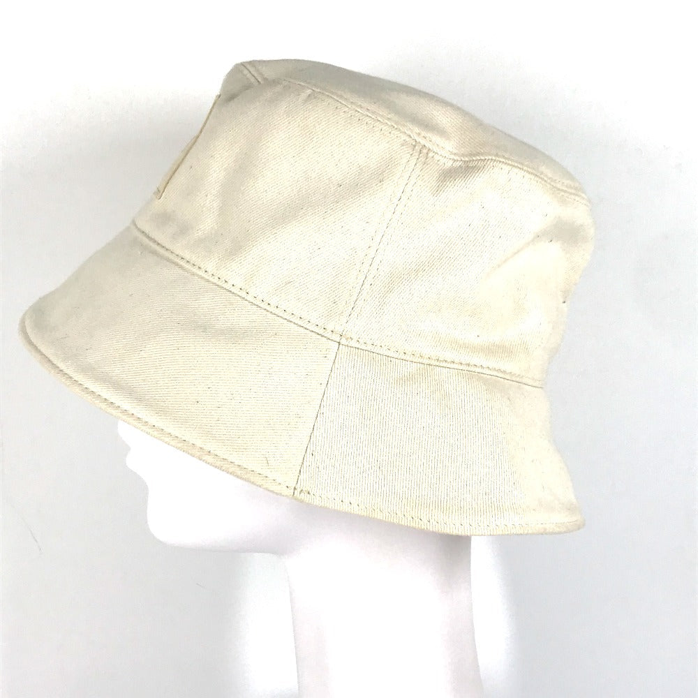 FENDI hat FXQ801 cotton beige logo Women Used Authentic
