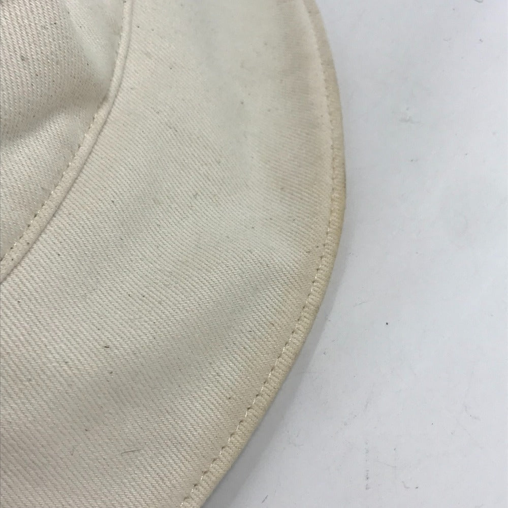 FENDI hat FXQ801 cotton beige logo Women Used Authentic