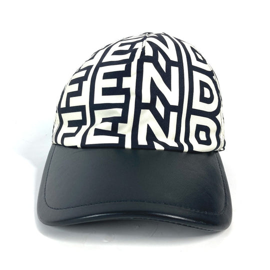 FENDI cap FXQ768 Nylon white Marc Jacobs collaboration logo Women Used Authentic
