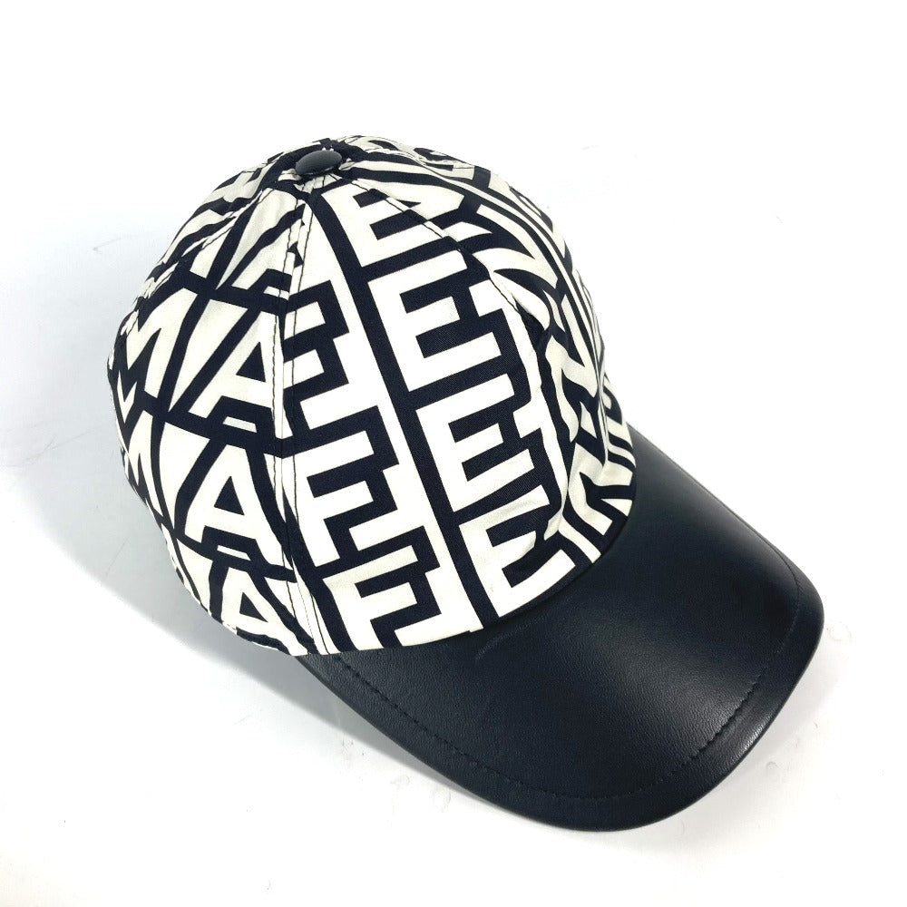 FENDI cap FXQ768 Nylon white Marc Jacobs collaboration logo Women Used Authentic