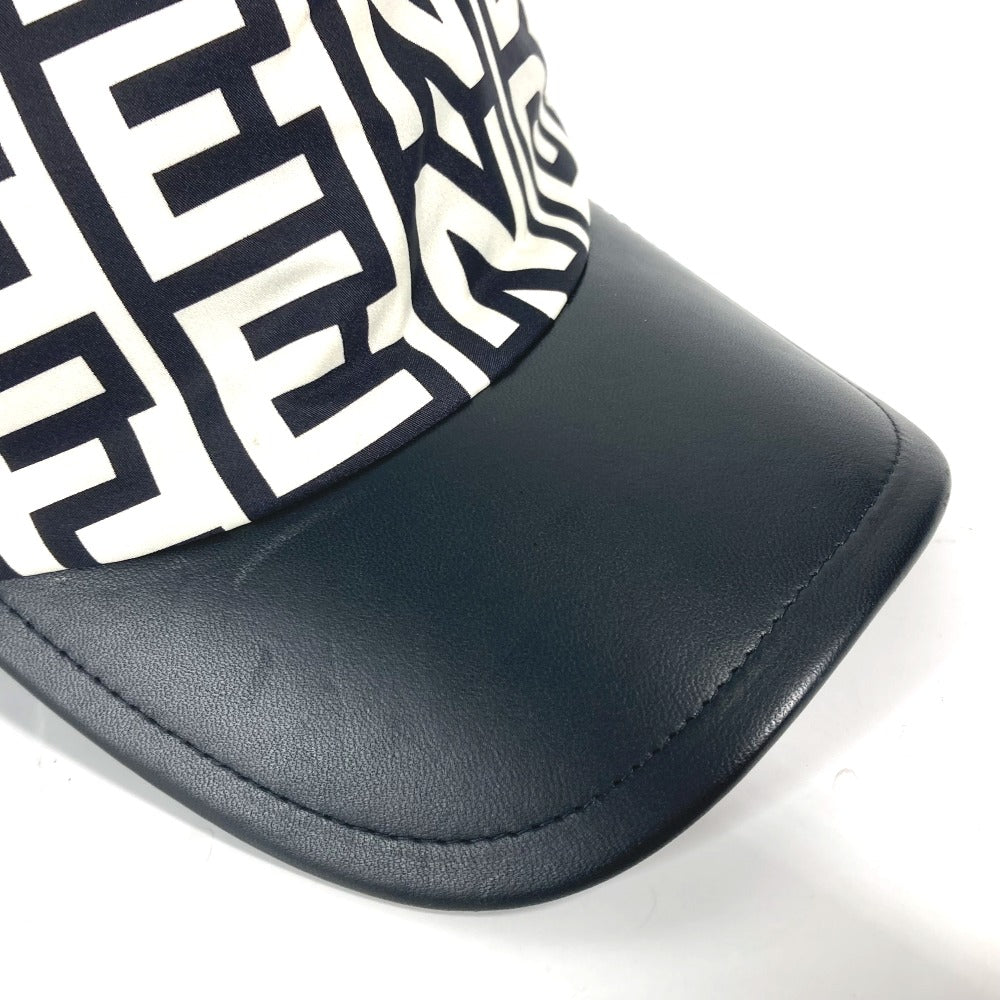 FENDI cap FXQ768 Nylon white Marc Jacobs collaboration logo Women Used Authentic