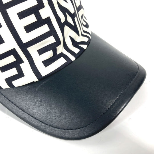 FENDI cap FXQ768 Nylon white Marc Jacobs collaboration logo Women Used Authentic