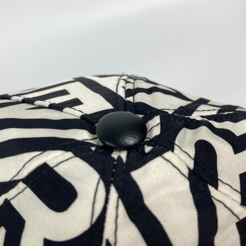 FENDI cap FXQ768 Nylon white Marc Jacobs collaboration logo Women Used Authentic