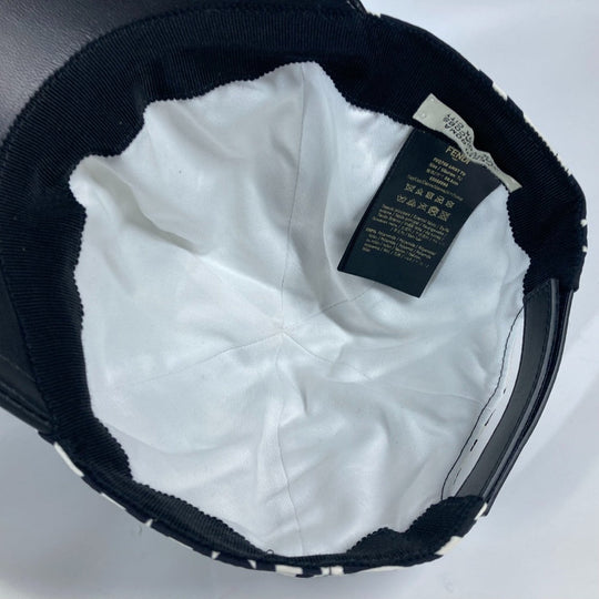 FENDI cap FXQ768 Nylon white Marc Jacobs collaboration logo Women Used Authentic