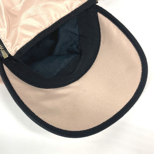 FENDI cap FXQ679 Leather, Polyester pink Fur Moko Moko logo Flight