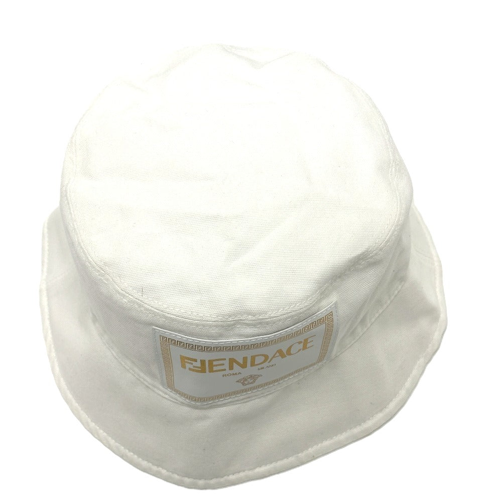 FENDI hat FXQ801 cotton white Versace VERSACE collaboration Fendace FENDACE
