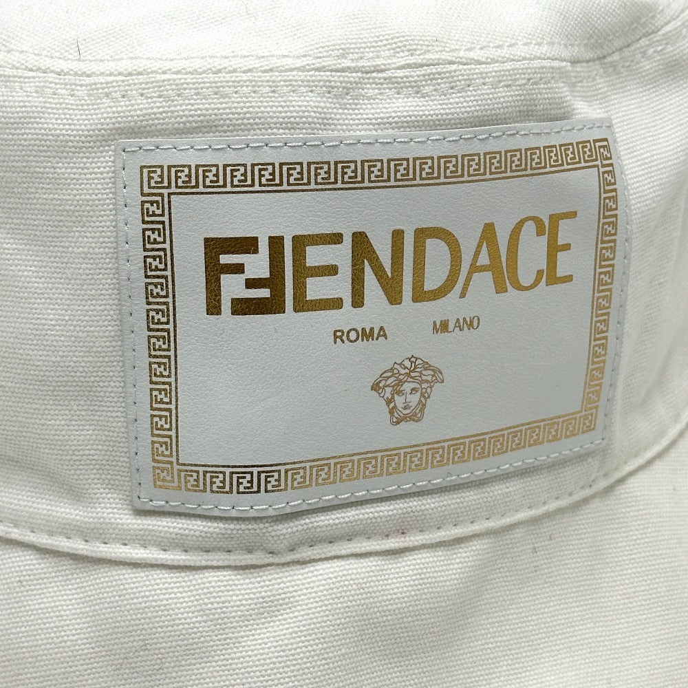 FENDI hat FXQ801 cotton white Versace VERSACE collaboration Fendace FENDACE