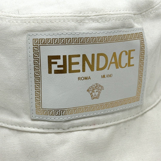 FENDI hat FXQ801 cotton white Versace VERSACE collaboration Fendace FENDACE