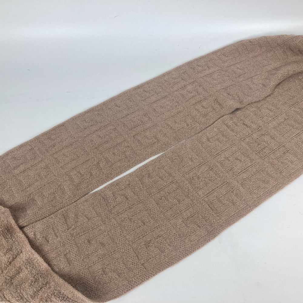 FENDI Scarf FXT283 Nylon, Rayon beige logo FF Women(Unisex) Used Authentic