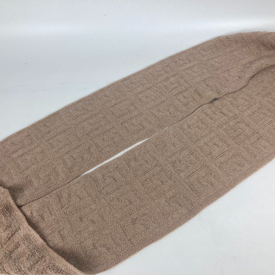 FENDI Scarf FXT283 Nylon, Rayon beige logo FF Women(Unisex) Used Authentic