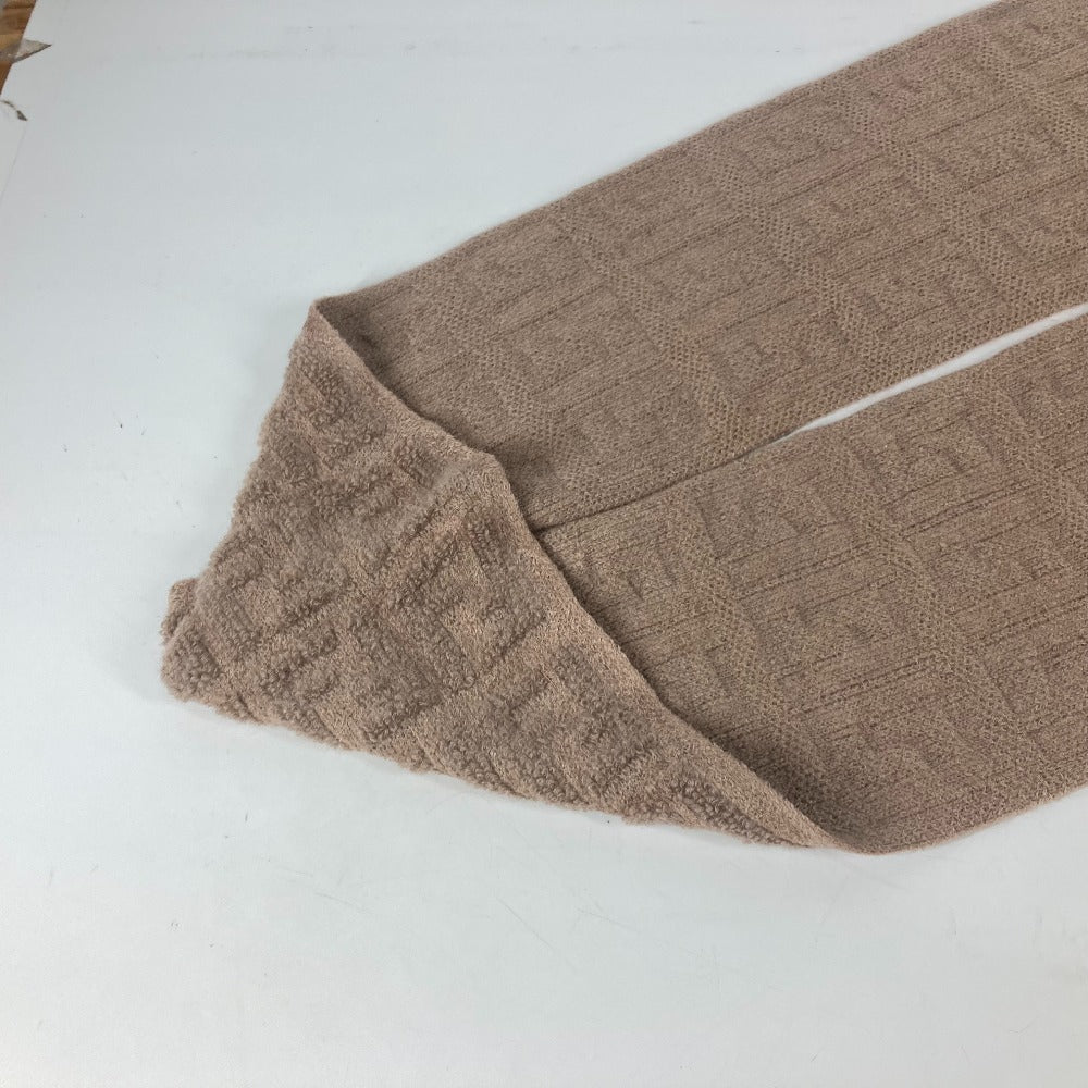 FENDI Scarf FXT283 Nylon, Rayon beige logo FF Women(Unisex) Used Authentic
