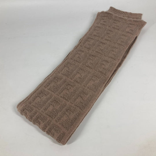 FENDI Scarf FXT283 Nylon, Rayon beige logo FF Women(Unisex) Used Authentic