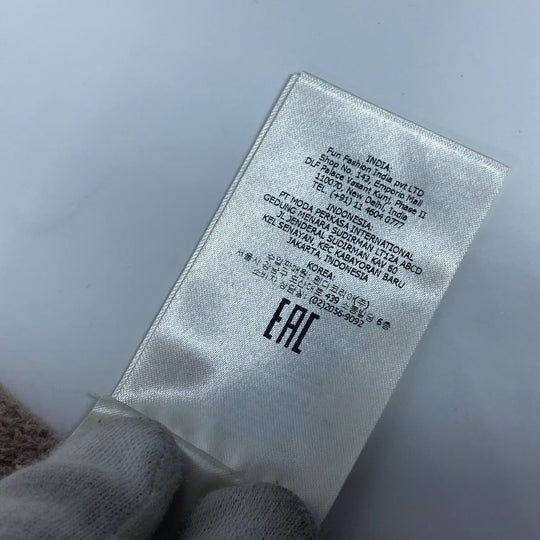 FENDI Scarf FXT283 Nylon, Rayon beige logo FF Women(Unisex) Used Authentic