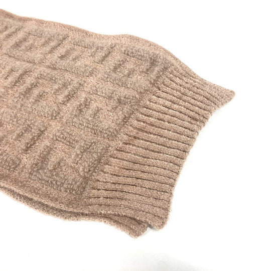 FENDI Scarf FXT283 Nylon, Rayon beige logo FF Women(Unisex) Used Authentic