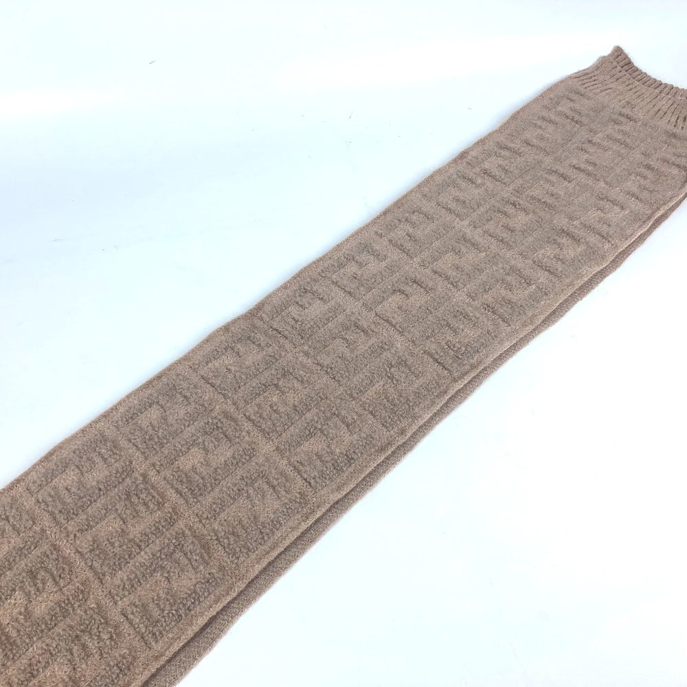 FENDI Scarf FXT283 Nylon, Rayon beige logo FF Women(Unisex) Used Authentic