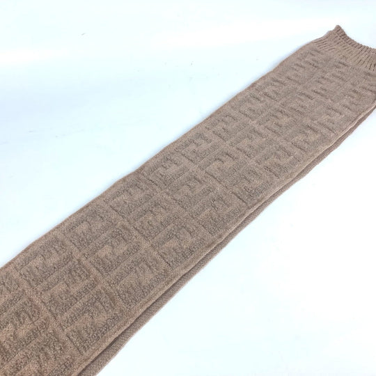 FENDI Scarf FXT283 Nylon, Rayon beige logo FF Women(Unisex) Used Authentic