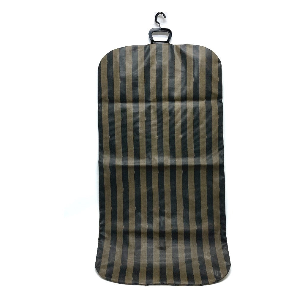 FENDI Garment bag Leather / PVC Brown Costume case Costume cover Pecan Pattern Suit cover mens Used Authentic