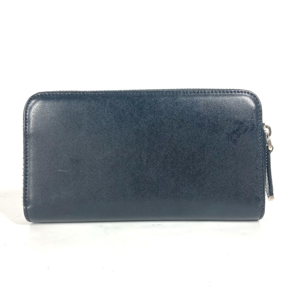 FENDI Long Wallet Purse 8M0299 leather black Long wallet Studs unisex(Unisex) Used Authentic