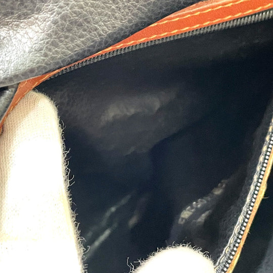 FENDI Handbag PVC / Leather Brown type Pecan Shoulder Women Used Authentic