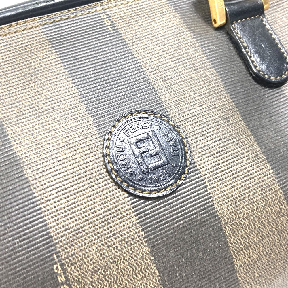 FENDI Handbag Leather / PVC Brown Pecan