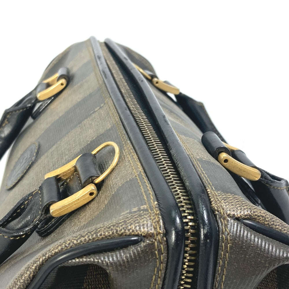 FENDI Handbag Leather / PVC Brown Pecan