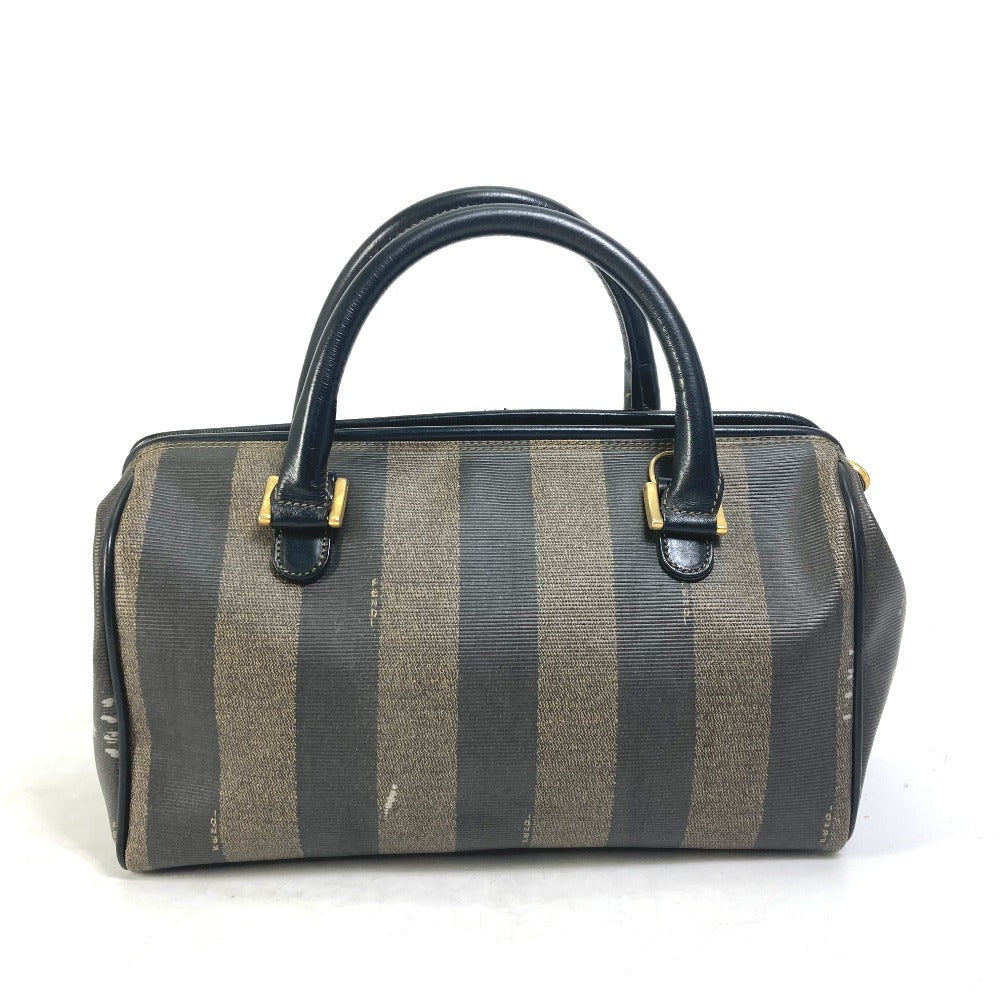 FENDI Handbag Leather / PVC Brown Pecan