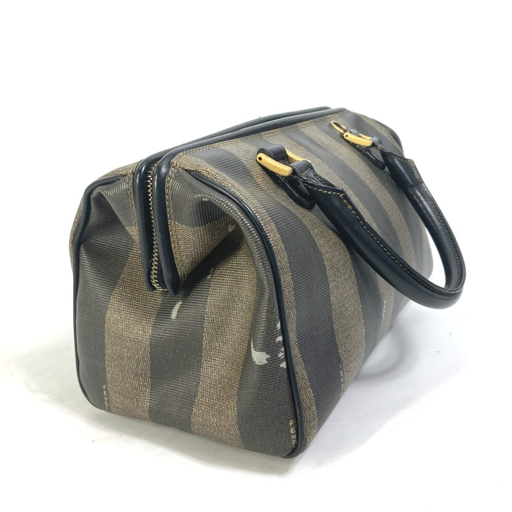 FENDI Handbag Leather / PVC Brown Pecan