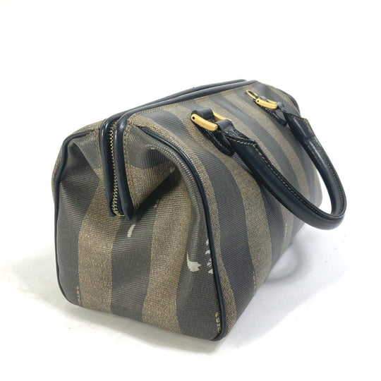 FENDI Handbag Leather / PVC Brown Pecan