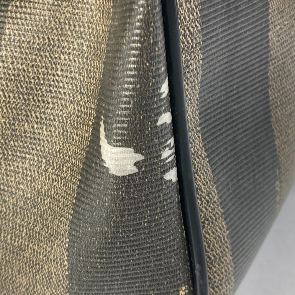 FENDI Handbag Leather / PVC Brown Pecan