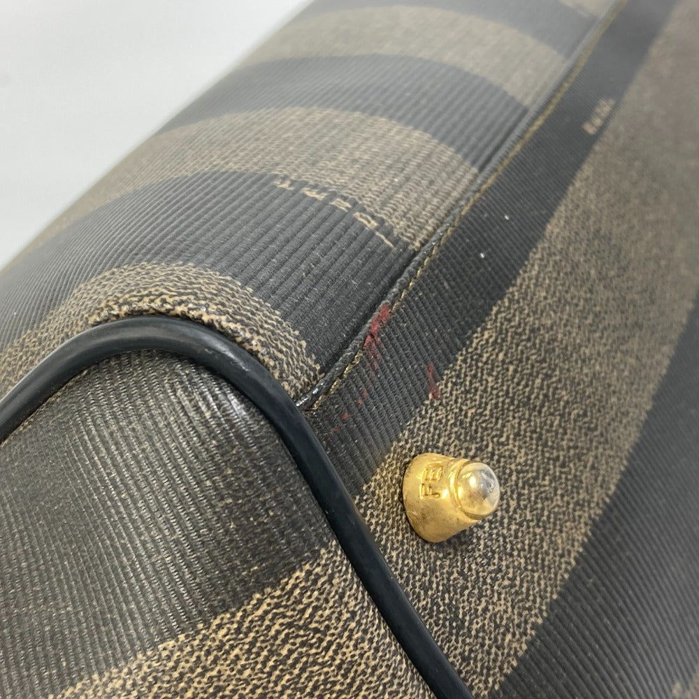 FENDI Handbag Leather / PVC Brown Pecan