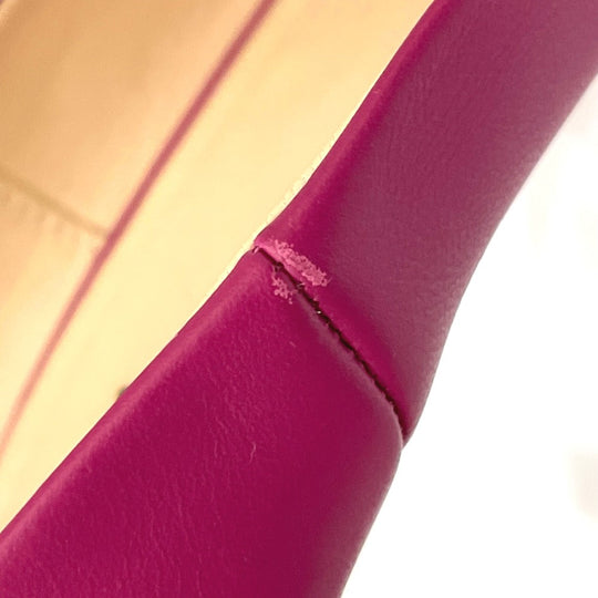 FENDI pumps leather purple Pointed toe Women 39 Used Authentic