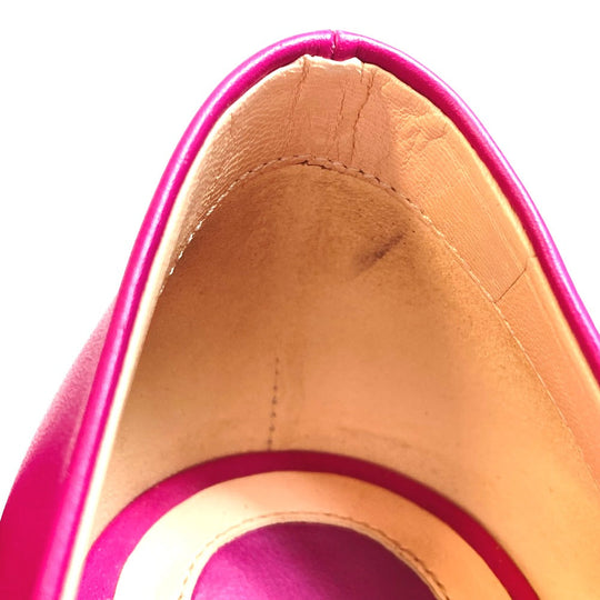 FENDI pumps leather purple Pointed toe Women 39 Used Authentic