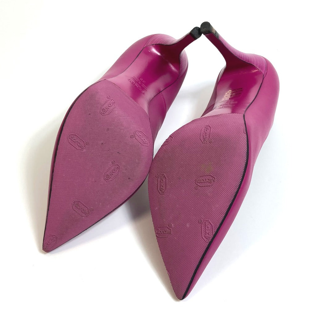 FENDI pumps leather purple Pointed toe Women 39 Used Authentic