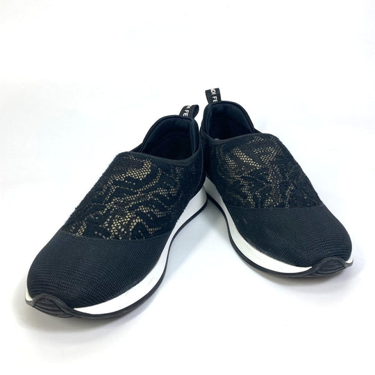 FENDI sneakers 8E8139 canvas black Zucca Women 36 Used Authentic