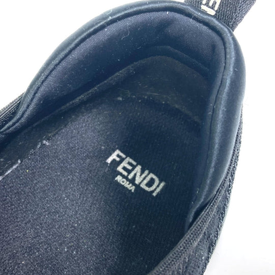 FENDI sneakers 8E8139 canvas black Zucca Women 36 Used Authentic