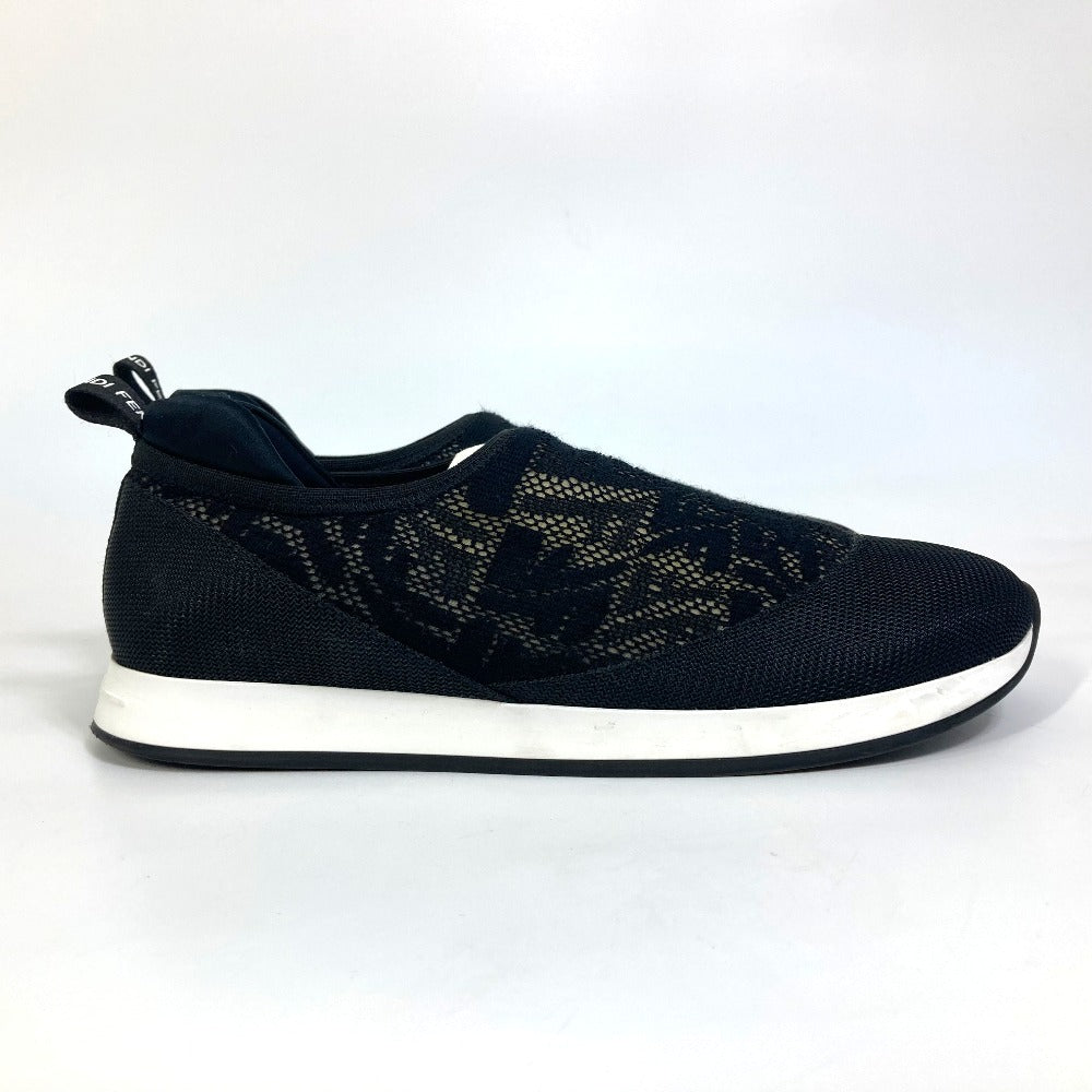 FENDI sneakers 8E8139 canvas black Zucca Women 36 Used Authentic