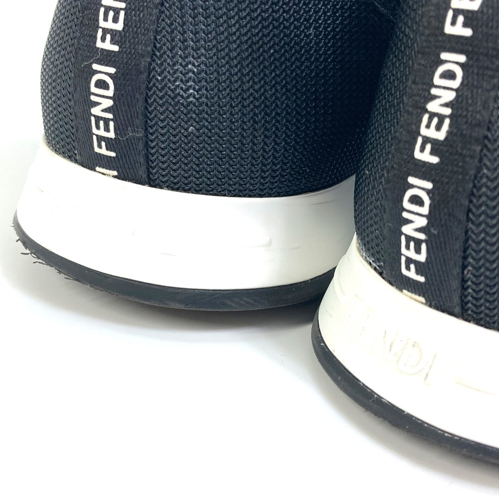 FENDI sneakers 8E8139 canvas black Zucca Women 36 Used Authentic